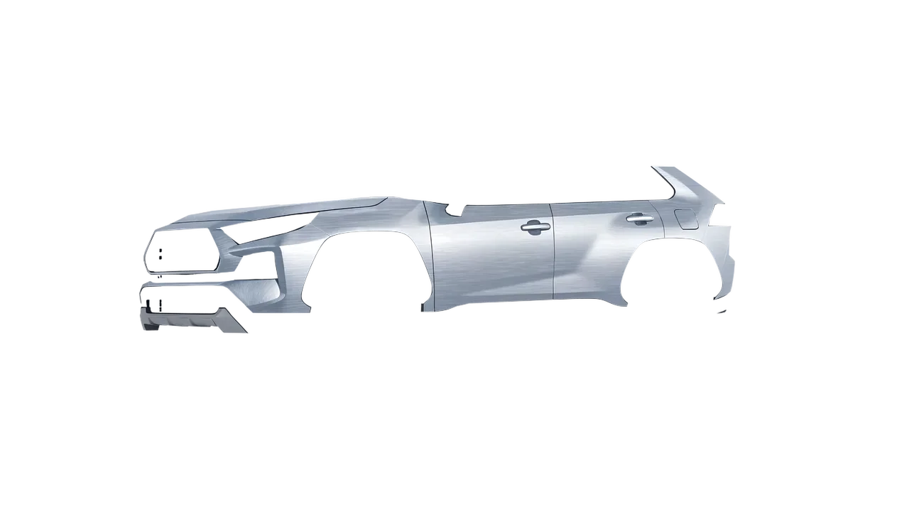 Toyota Rav4 TRD Off Road 2020 wrapped in Brushed Aluminum (Avery Dennison SW900-812-X), front three-quarter view