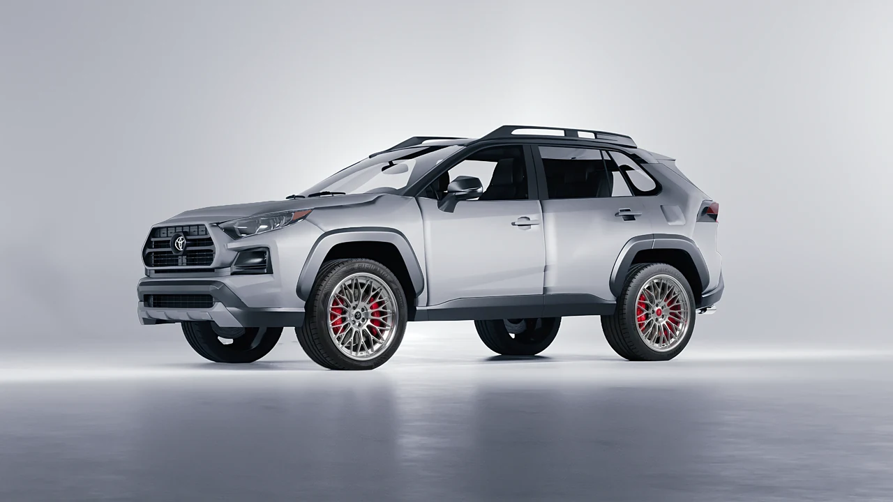 Toyota Rav4 TRD Off Road 2020 on RDB LA Signature forged wheels, front three-quarter view
