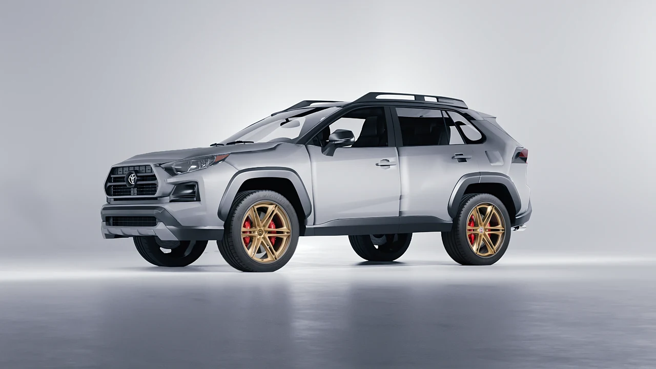 Toyota Rav4 TRD Off Road 2020 on HRE Performance Wheels S267H forged wheels, front three-quarter view