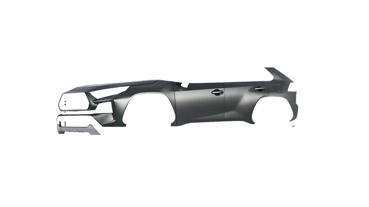 Toyota Rav4 TRD Off Road 2020 wrapped in Black Rock Grey (Avery Dennison SW900-823-M), front three-quarter view