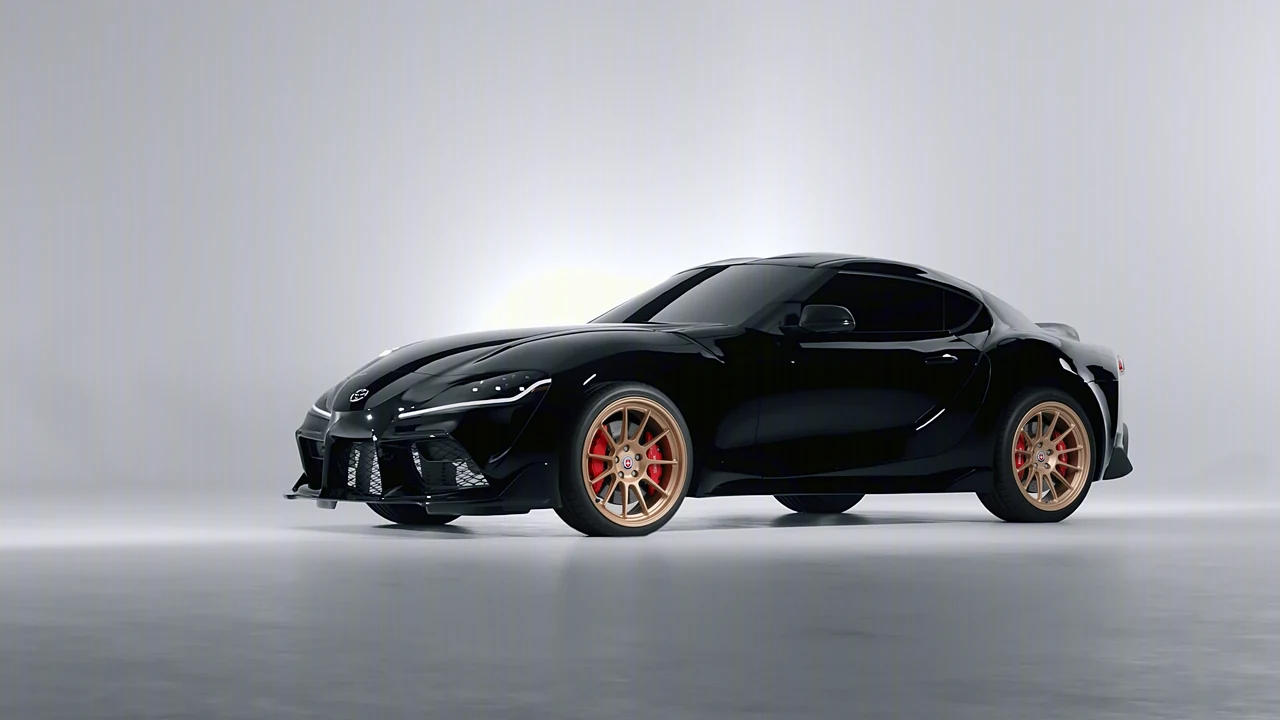 Toyota Supra GR 2020 on HRE Performance Wheels 313-GTS forged wheels, front three-quarter view