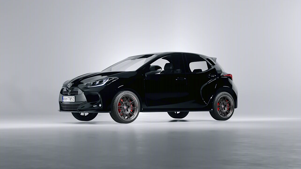 Toyota Yaris 2020 on HRE Performance Wheels 528 forged wheels, front three-quarter view