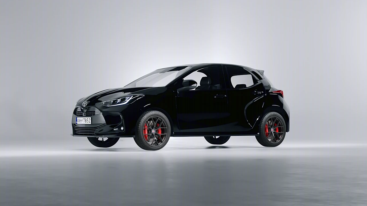 Toyota Yaris 2020 on HRE Performance Wheels R161-Lightweight forged wheels, front three-quarter view