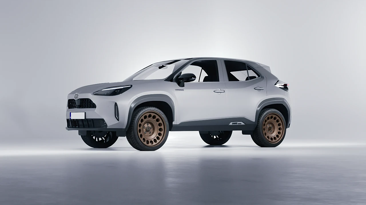 Toyota Yaris Cross 2022 on HRE Performance Wheels 037-GTM forged wheels, front three-quarter view