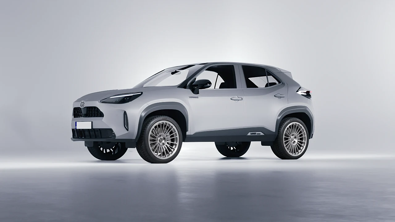 Toyota Yaris Cross 2022 on HRE Performance Wheels 309M forged wheels, front three-quarter view