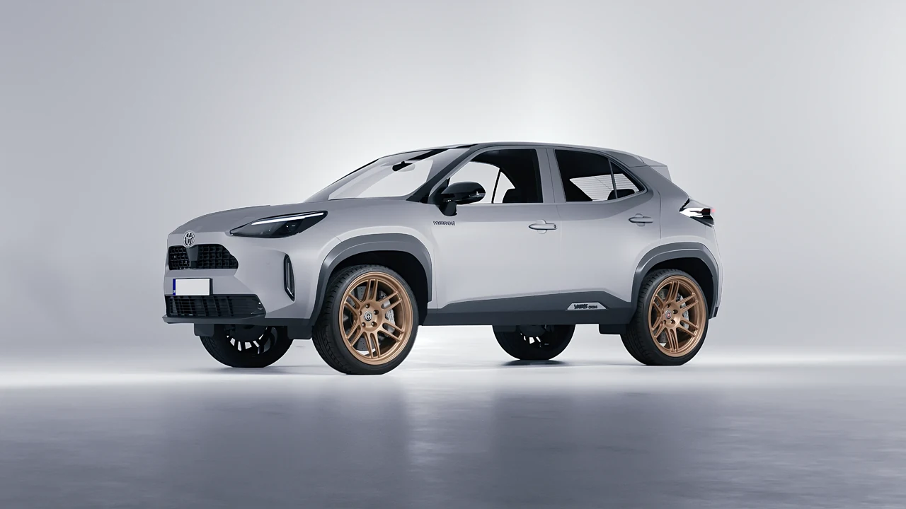 Toyota Yaris Cross 2022 on HRE Performance Wheels 312-GTS forged wheels, front three-quarter view