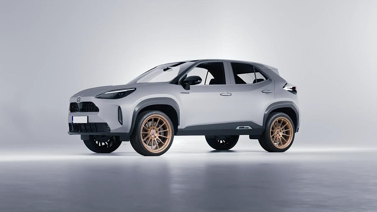 Toyota Yaris Cross 2022 on HRE Performance Wheels 313-GTS forged wheels, front three-quarter view