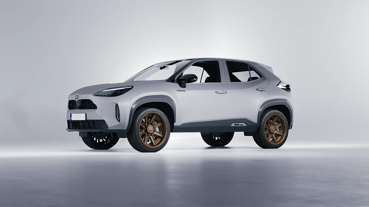 Toyota Yaris Cross 2022 on HRE Performance Wheels HD188 forged wheels, front three-quarter view
