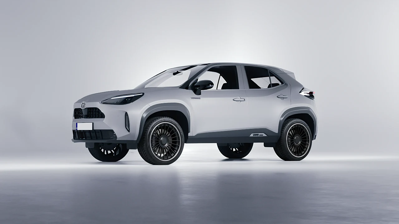 Toyota Yaris Cross 2022 on RDB LA Twenty Two forged wheels, front three-quarter view