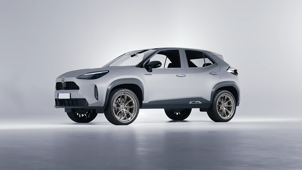 Toyota Yaris Cross 2022 on HRE Performance Wheels S201 forged wheels, front three-quarter view