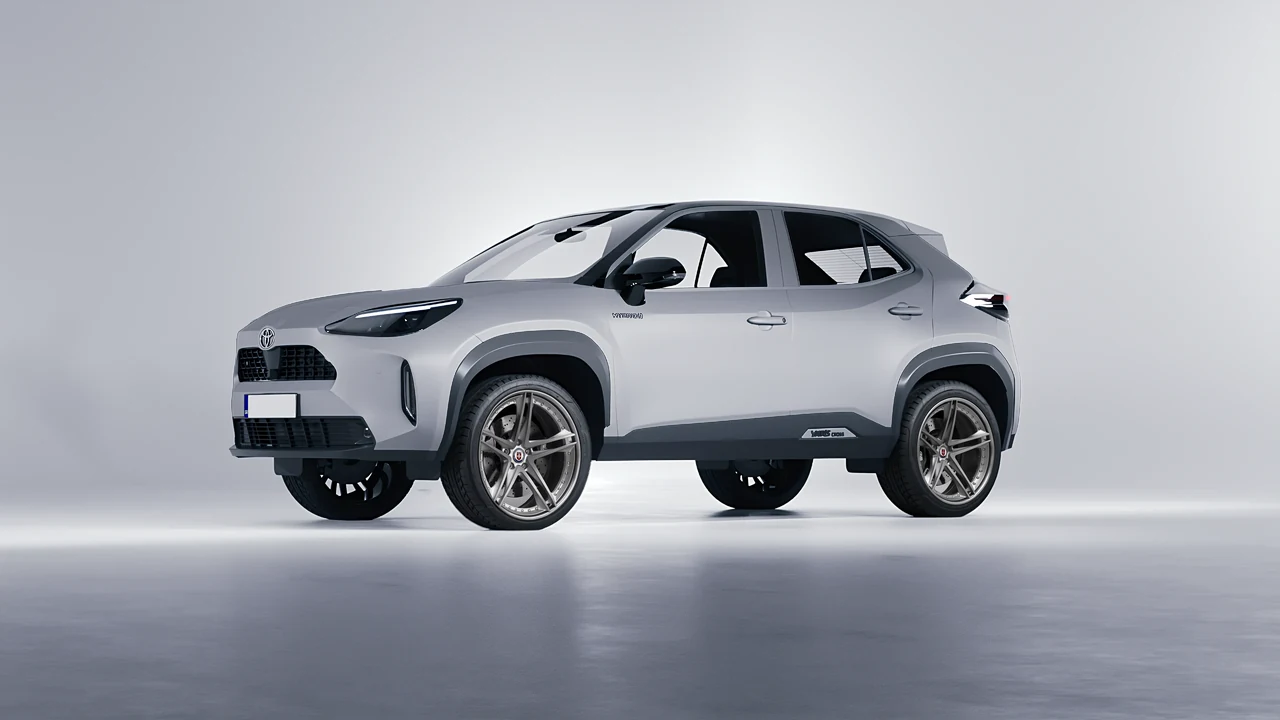 Toyota Yaris Cross 2022 on HRE Performance Wheels S207 forged wheels, front three-quarter view