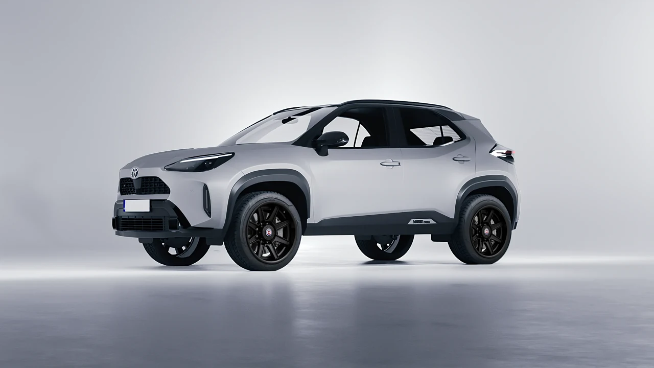 Toyota Yaris Cross 2024 on HRE Performance Wheels HD188H forged wheels, front three-quarter view