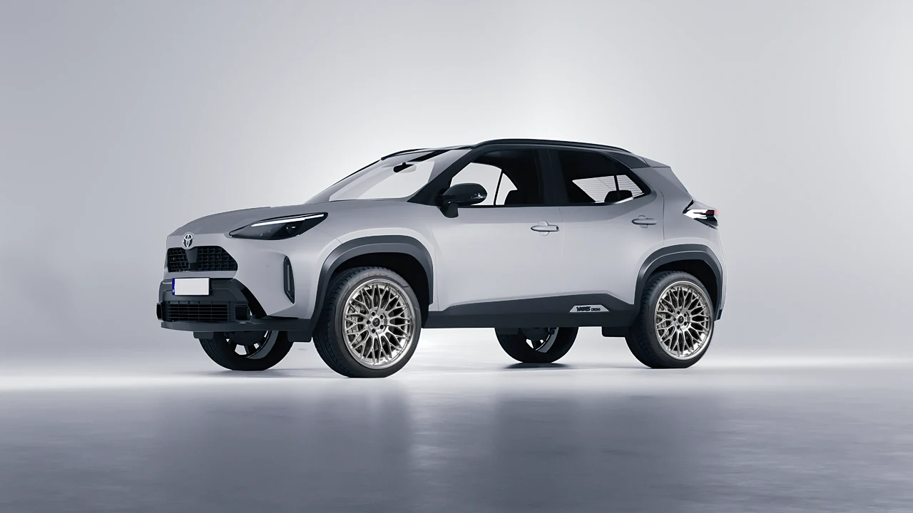 Toyota Yaris Cross 2024 on RDB LA Signature forged wheels, front three-quarter view