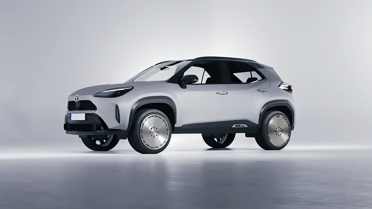 Toyota Yaris Cross 2024 on RDB LA Zero forged wheels, front three-quarter view