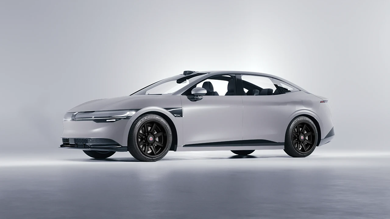 Zeekr 007 2025 on HRE Performance Wheels HD188H forged wheels, front three-quarter view