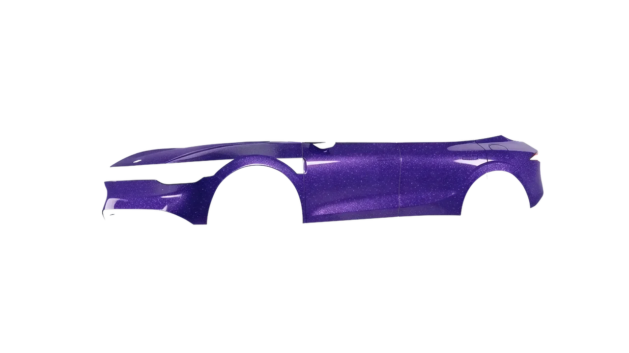 Zeekr 7X 2025 wrapped in Purple (Avery Dennison SW900-587-D), front three-quarter view