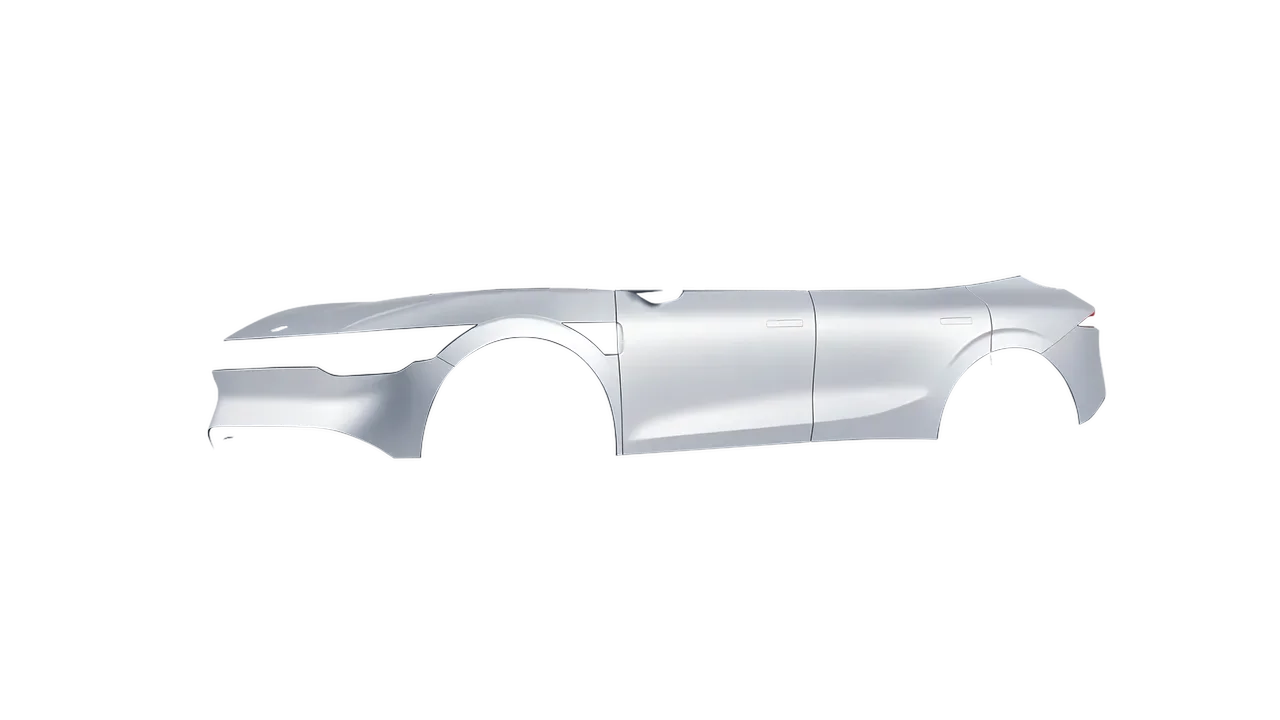 Zeekr 7X 2025 wrapped in Matte Silver (3M M21), front three-quarter view