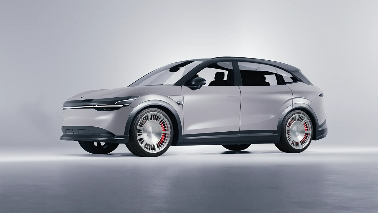 Zeekr 7X 2025 on RDB LA Masterpiece forged wheels, front three-quarter view
