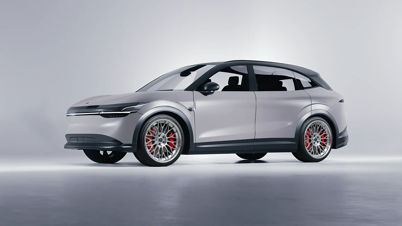 Zeekr 7X 2025 on RDB LA Signature forged wheels, front three-quarter view