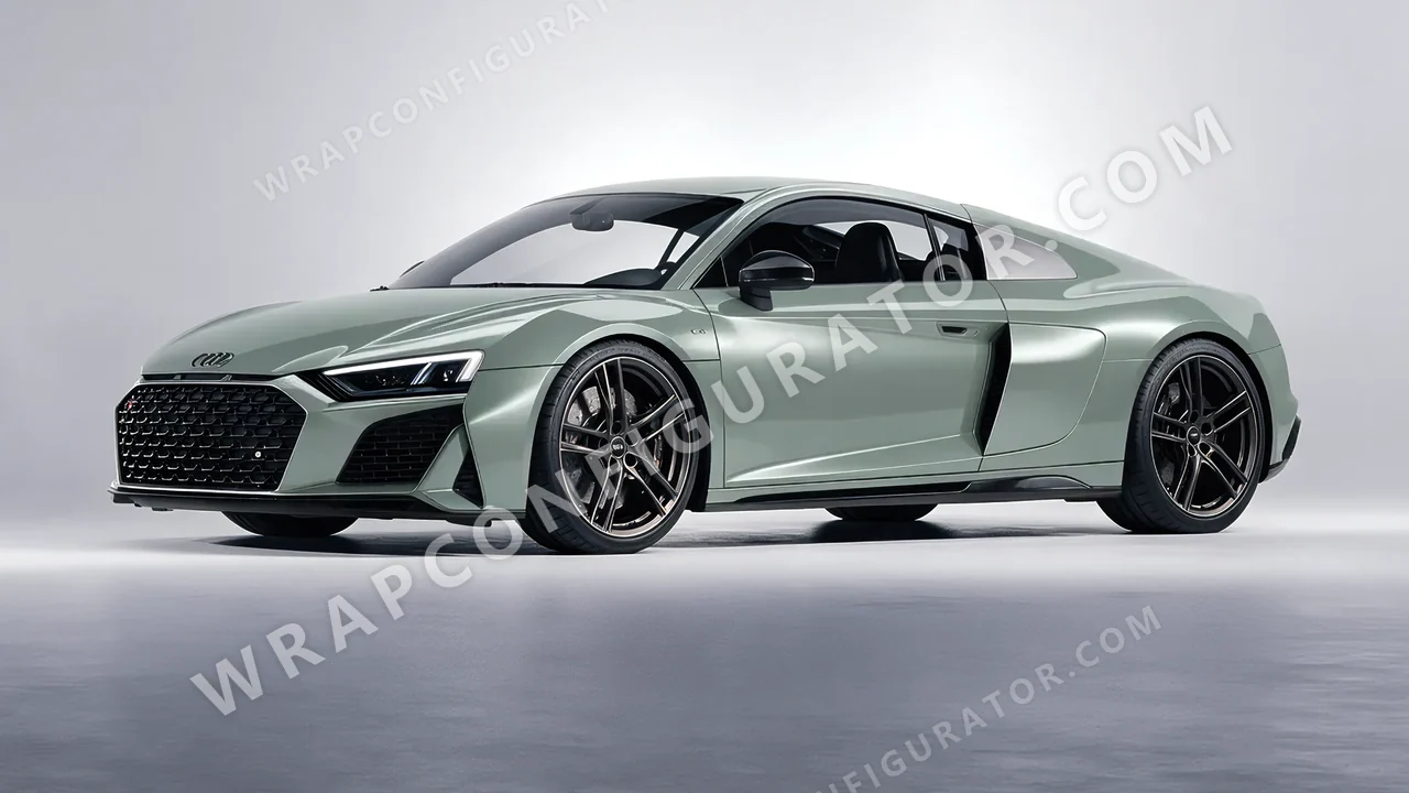 Blue Audi R8 2022 wrapped in Colourshield PPF by HyperPro Shadow Blue GAF15-P