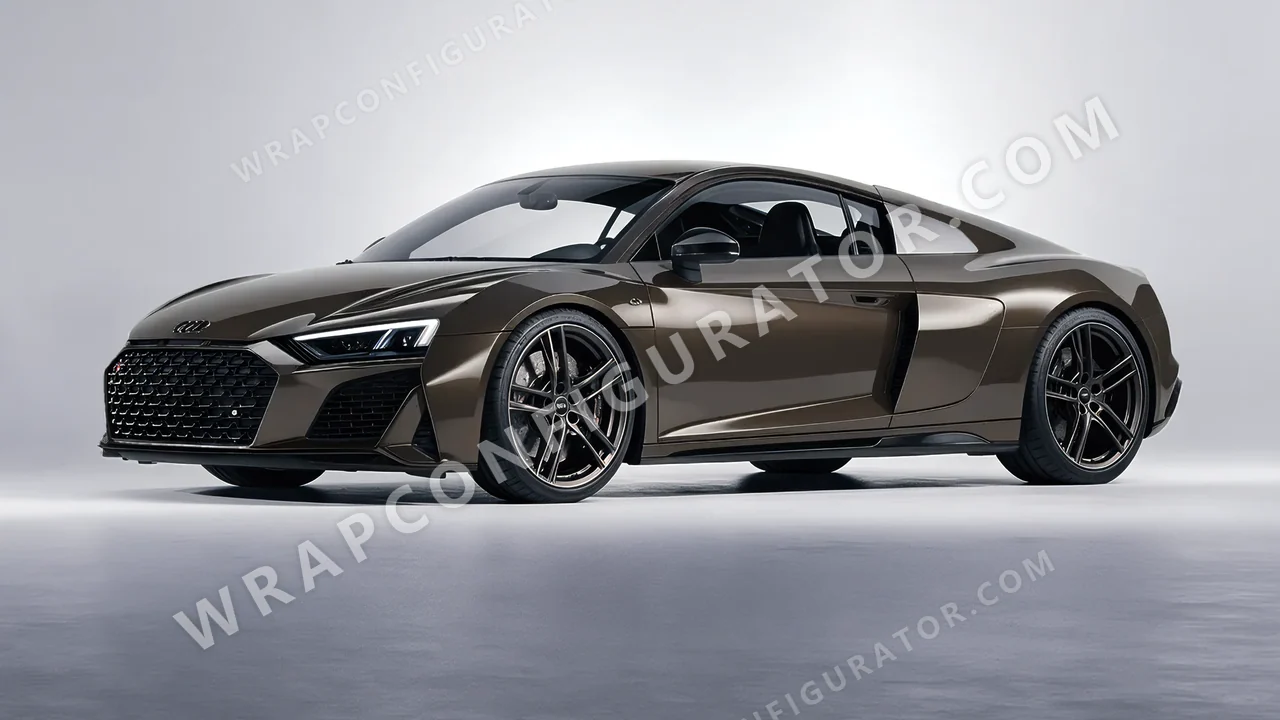 Grey Audi R8 2022 wrapped in Colourshield PPF by HyperPro Gray GAF19-P