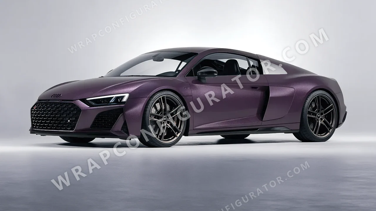 Grey Audi R8 2022 wrapped in Colourshield PPF by HyperPro Shadow Gray MF39-P