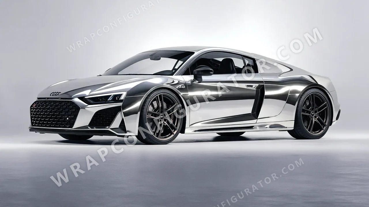 Grey Audi R8 2022 wrapped in Colourshield PPF by HyperPro Silver GCF03-P