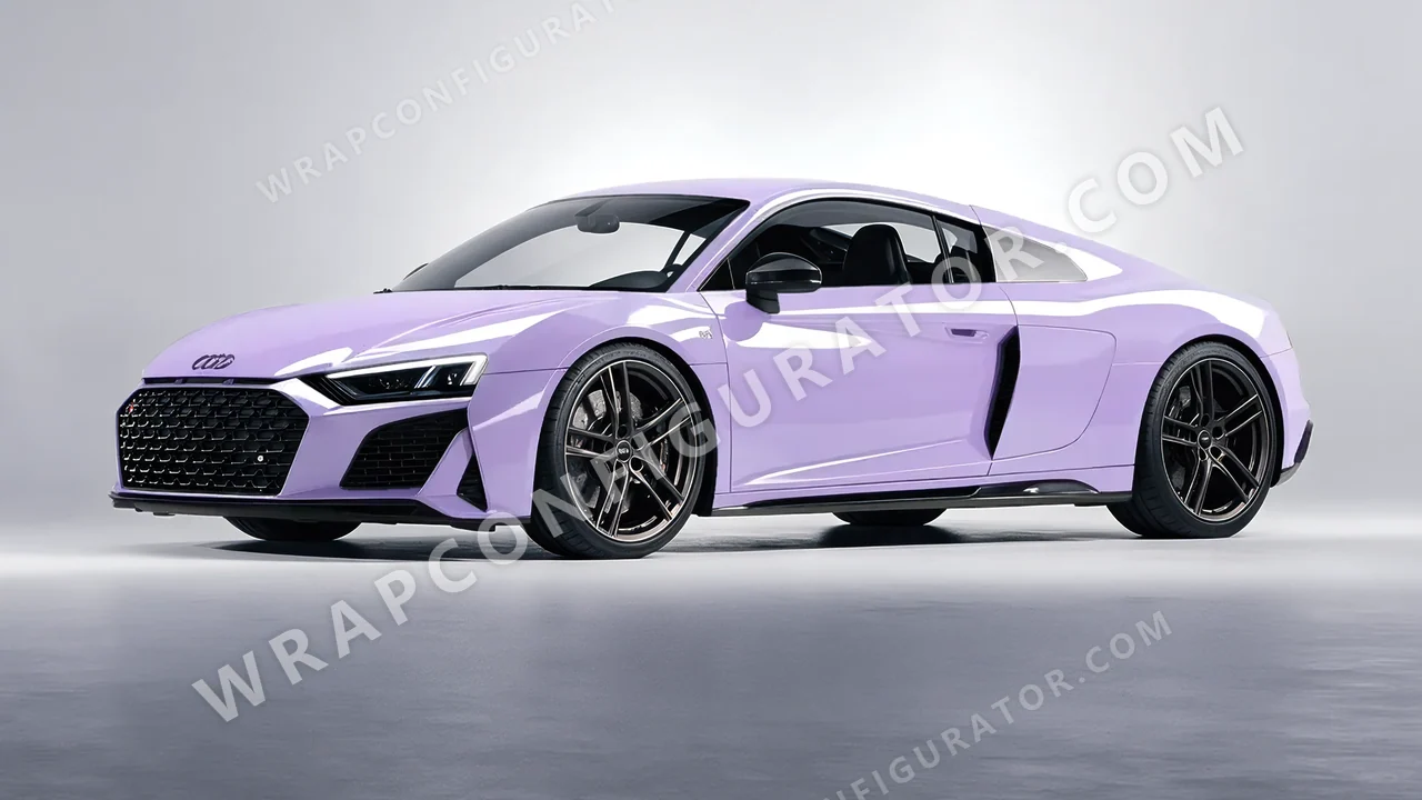 Purple Audi R8 2022 wrapped in Colourshield PPF by HyperPro Amethyst HGF27-P