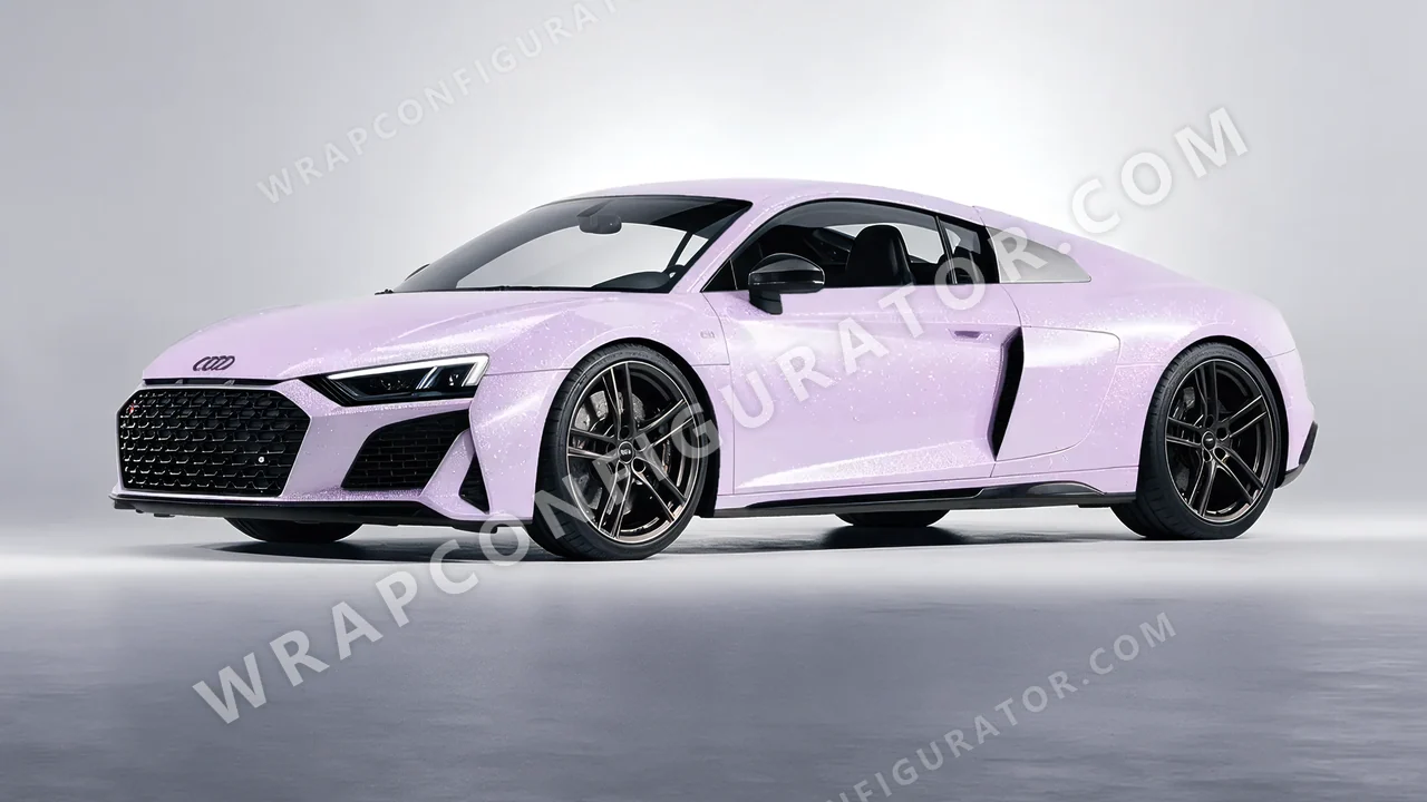 Purple Audi R8 2022 wrapped in Colourshield PPF by HyperPro Light Purple GPF09-P