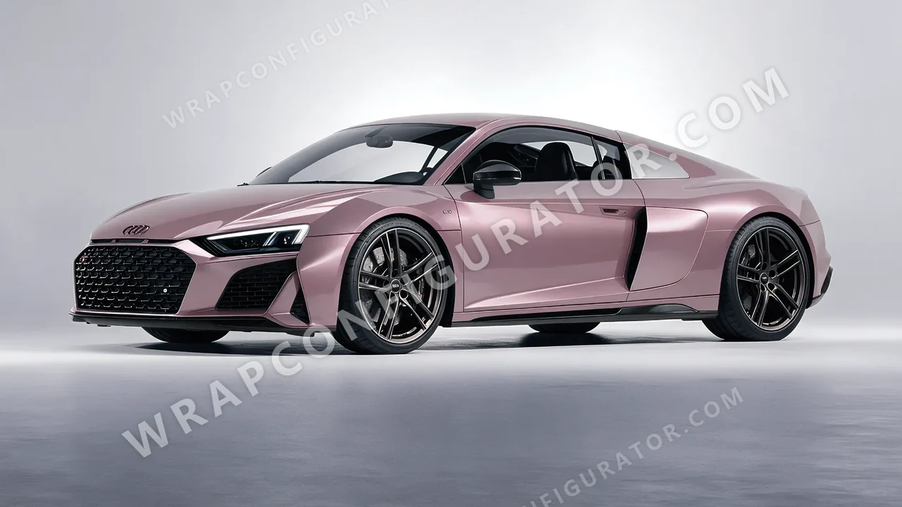 Purple Audi R8 2022 wrapped in Colourshield PPF by HyperPro Mauve Purple GAF58-P