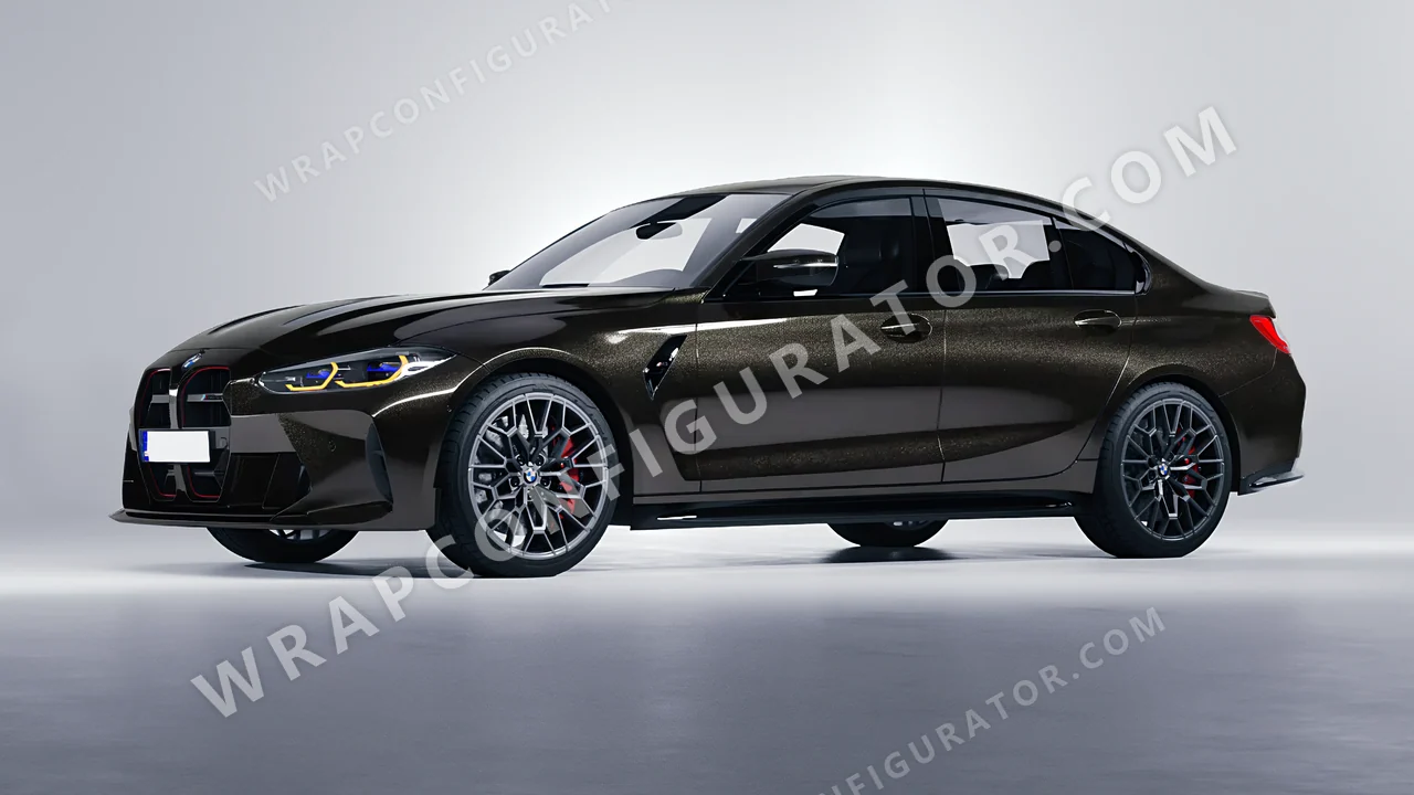 Black BMW M3 CS 2023 wrapped in Avery Dennison Black SW900-192-M