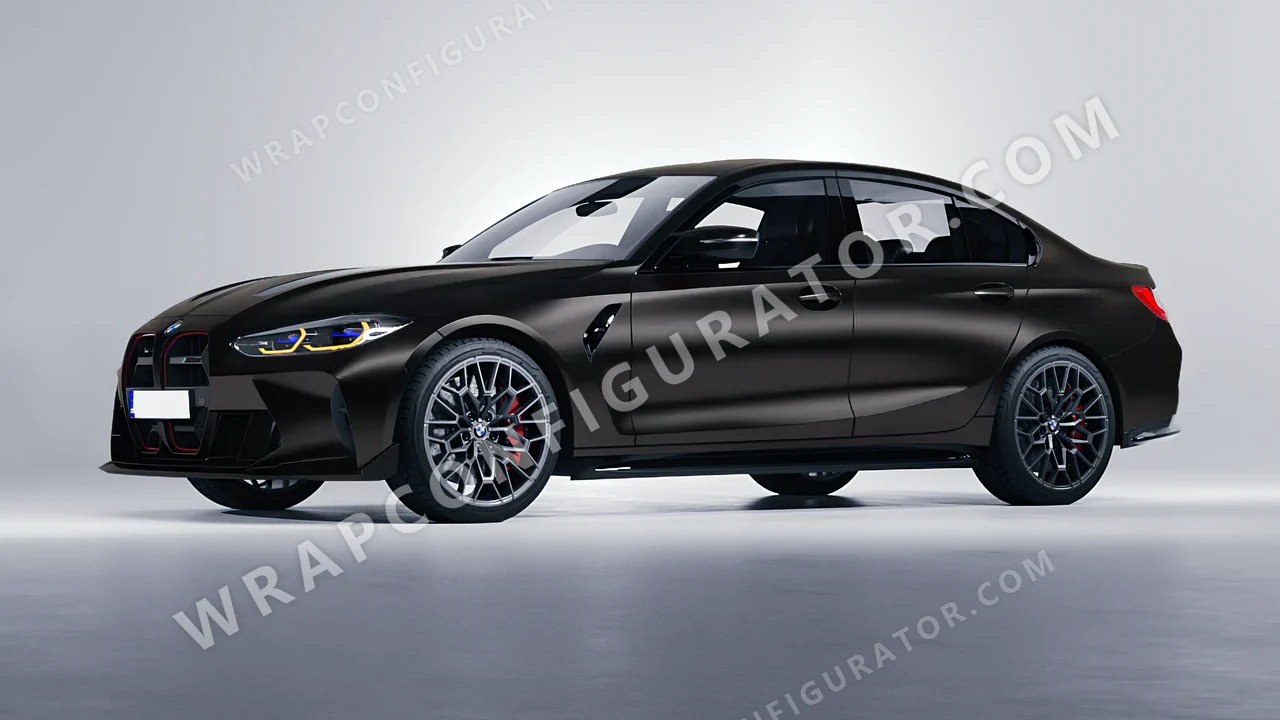 Black BMW M3 CS 2023 wrapped in Avery Dennison Black SW900-197-O