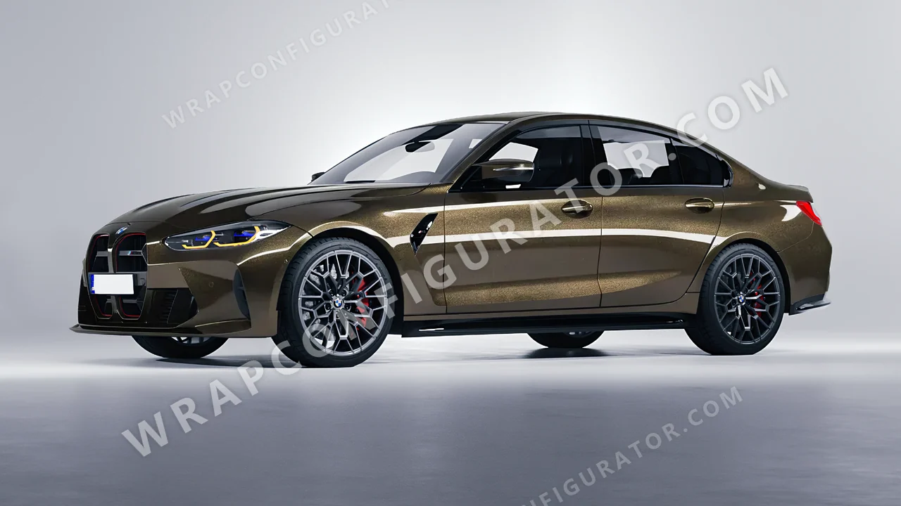 Black BMW M3 CS 2023 wrapped in Avery Dennison Eclipse SW900-199-M
