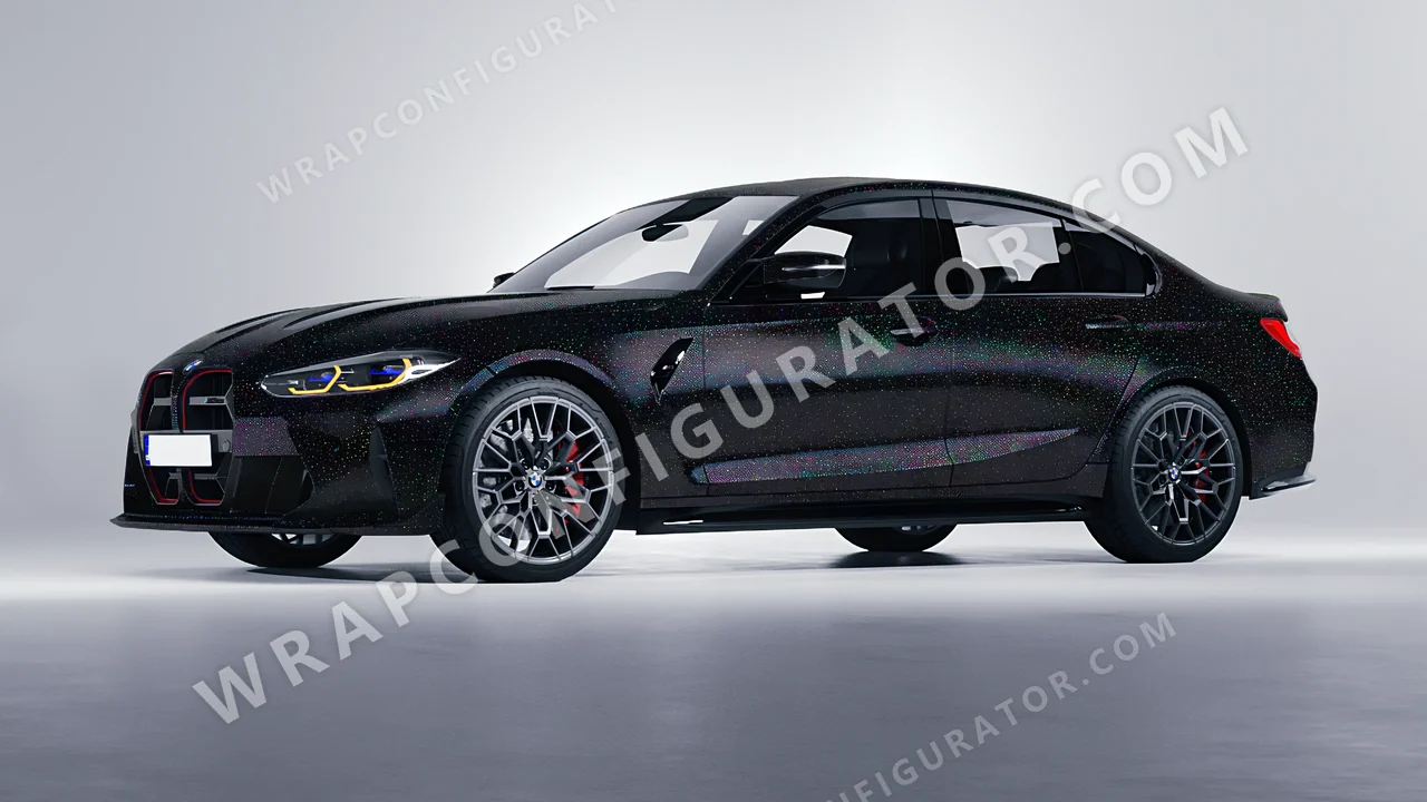 Black BMW M3 CS 2023 wrapped in Colourshield PPF by HyperPro Black GLF05-P