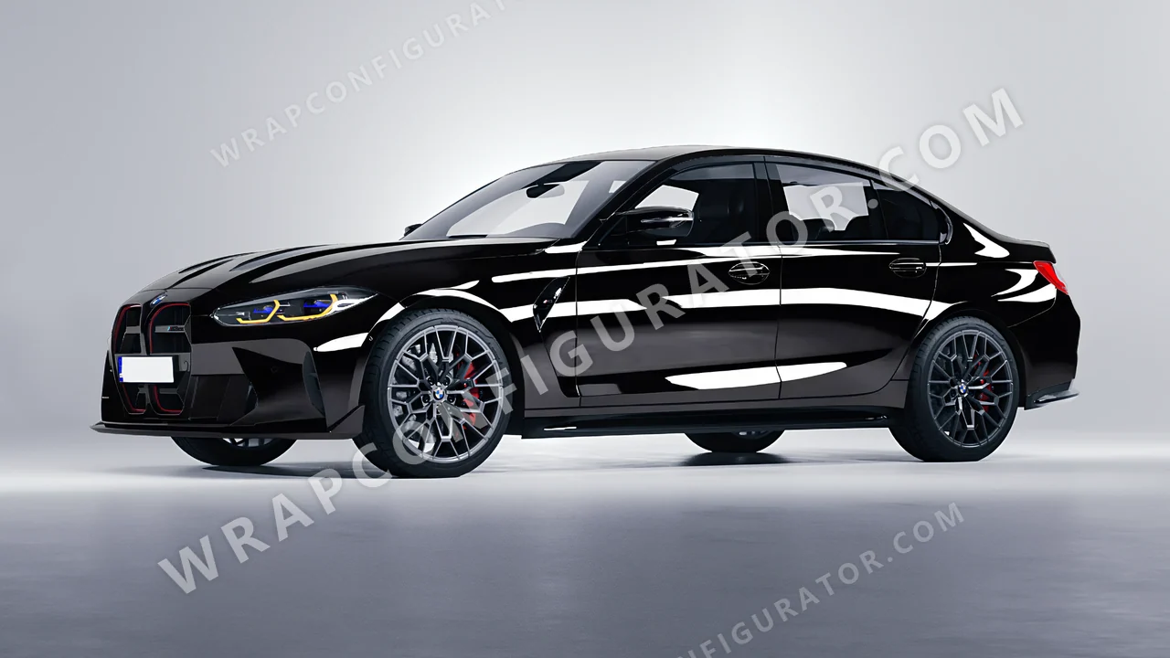 Black BMW M3 CS 2023 wrapped in Colourshield PPF by HyperPro Black HGF01-P