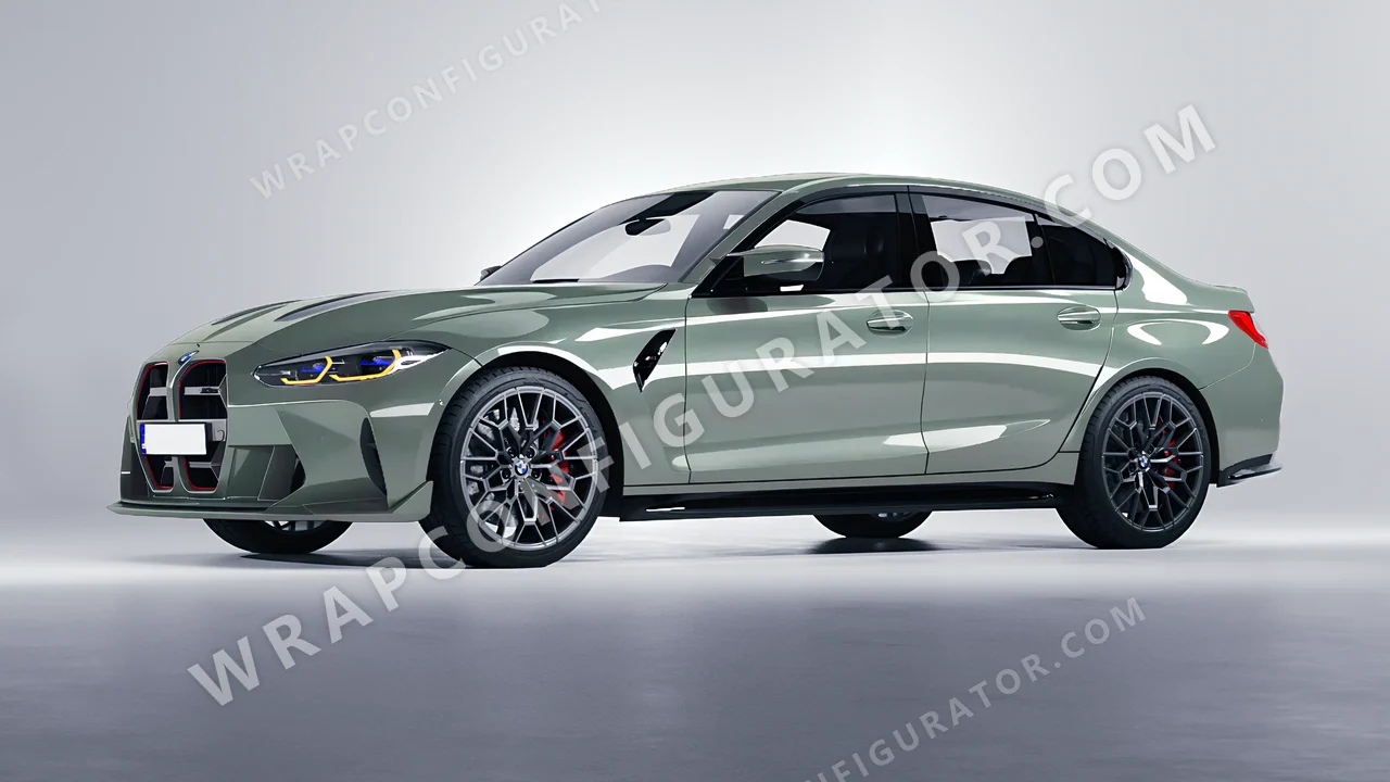 Blue BMW M3 CS 2023 wrapped in Colourshield PPF by HyperPro Shadow Blue GAF15-P