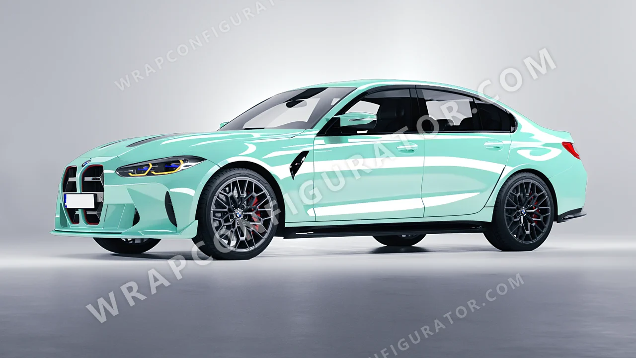 Blue BMW M3 CS 2023 wrapped in Colourshield PPF by HyperPro Tiffany HGF12-P