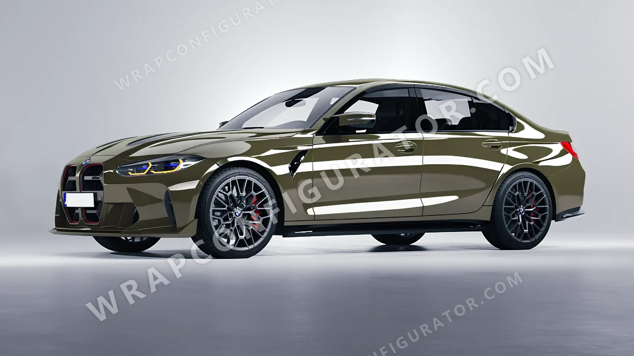 Green BMW M3 CS 2023 wrapped in Colourshield PPF by HyperPro Laurel Green HGF28-P