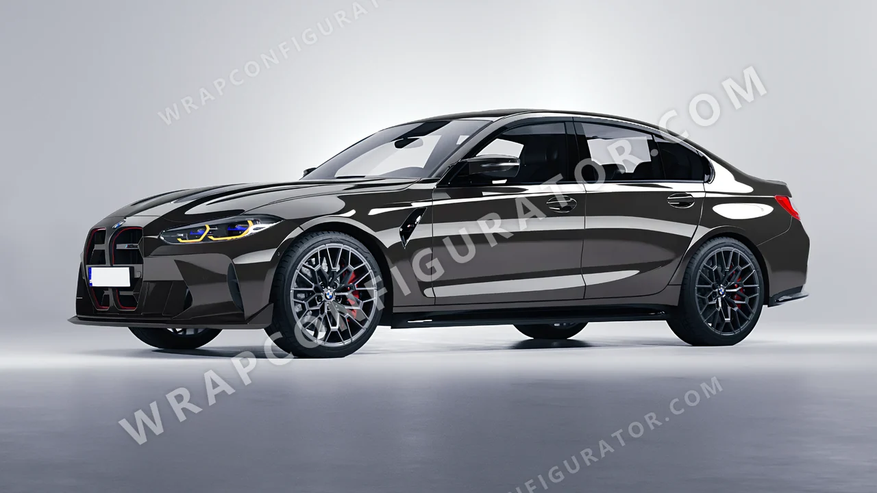 Grey BMW M3 CS 2023 wrapped in 3M Meteor Gray HG81