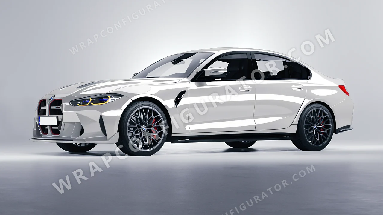 Grey BMW M3 CS 2023 wrapped in 3M Storm Gray HG31