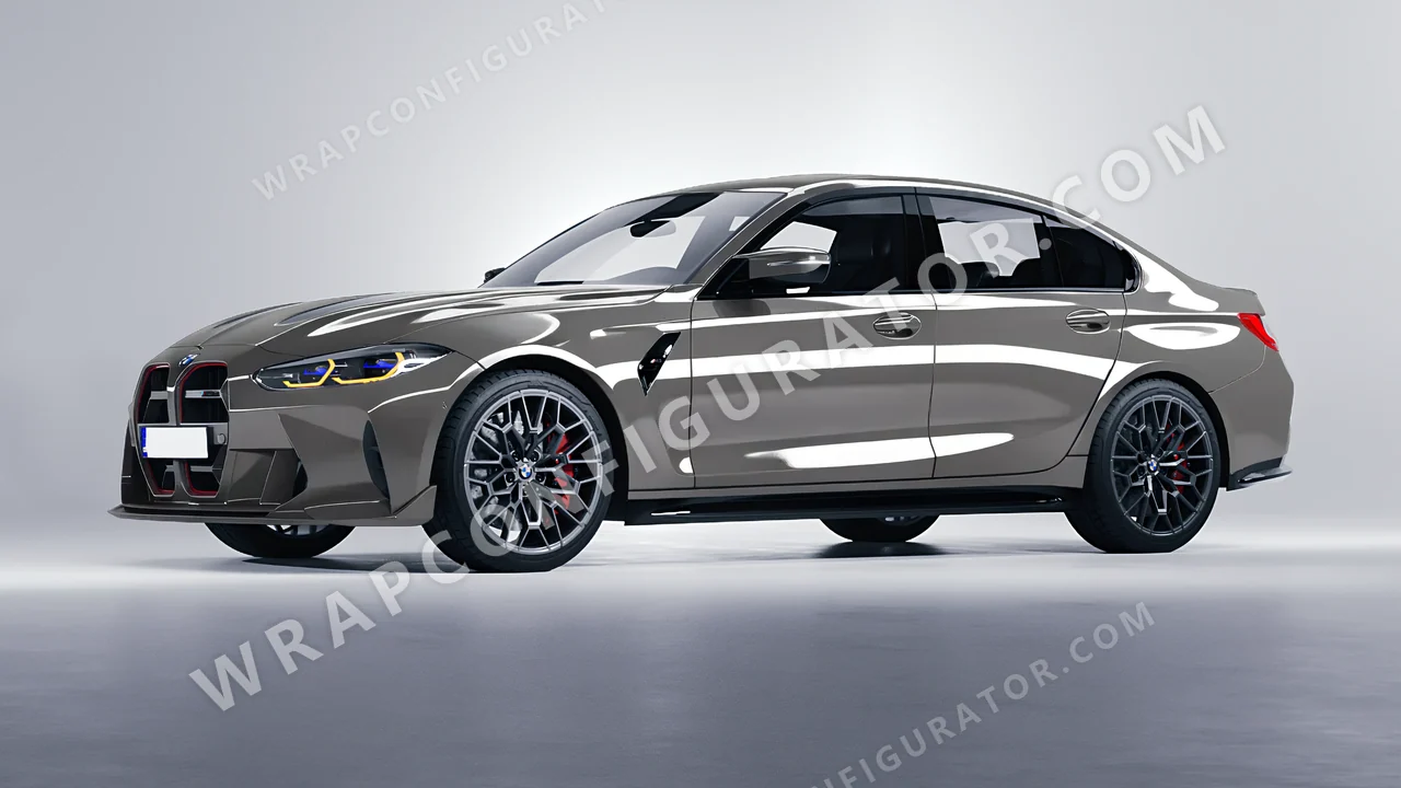 Grey BMW M3 CS 2023 wrapped in Avery Dennison Grey SW900-832-O