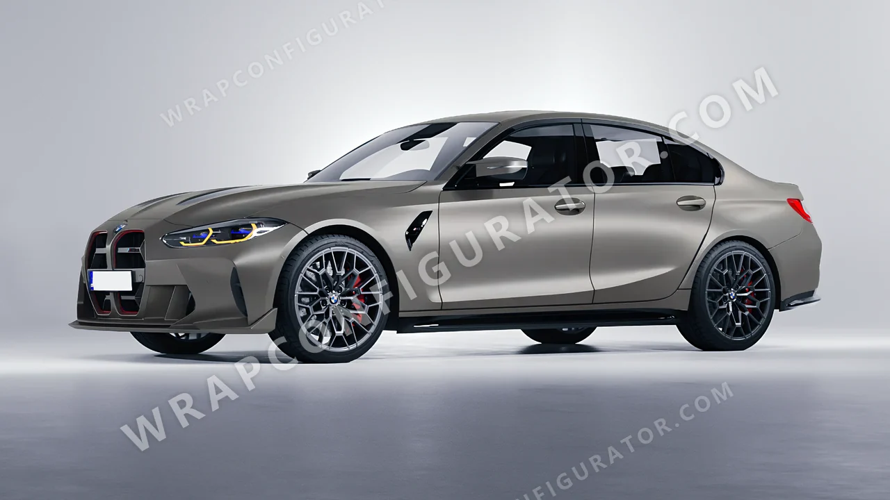 Grey BMW M3 CS 2023 wrapped in Avery Dennison Grey SW900-833-O