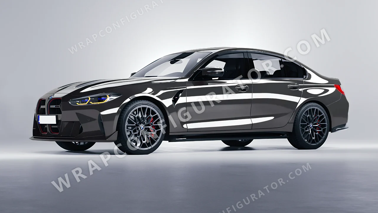 Grey BMW M3 CS 2023 wrapped in Colourshield PPF by HyperPro Deep Gray HGF68-P