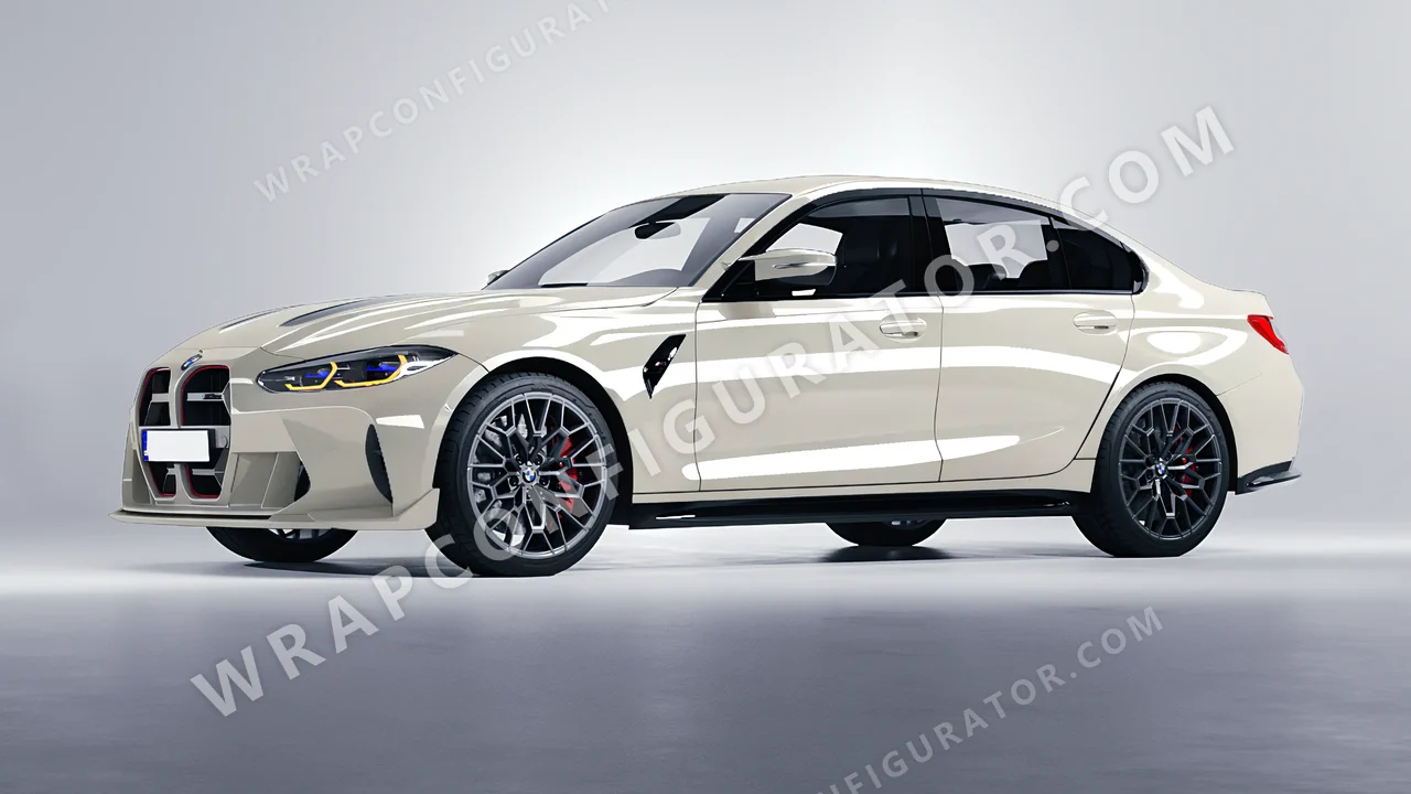 Grey BMW M3 CS 2023 wrapped in Colourshield PPF by HyperPro Fog Gray HGF103-P