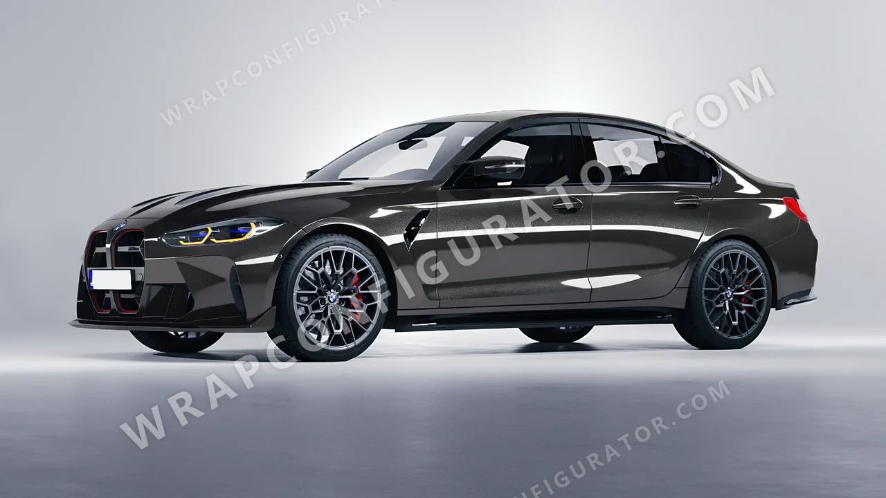 Grey BMW M3 CS 2023 wrapped in Colourshield PPF by HyperPro Gray HGM58-P
