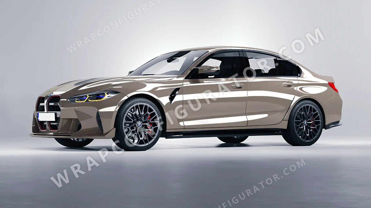 Grey BMW M3 CS 2023 wrapped in Colourshield PPF by HyperPro Light Space Gray HGF34-P