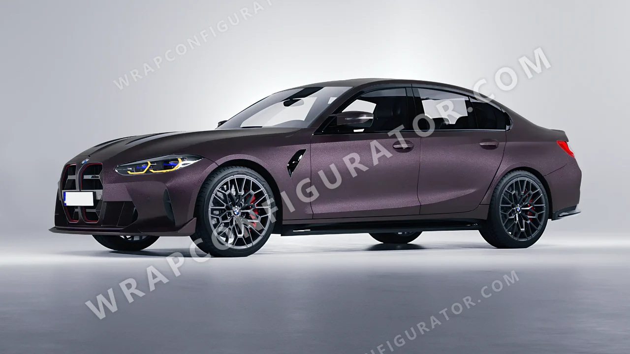 Grey BMW M3 CS 2023 wrapped in Colourshield PPF by HyperPro Shadow Gray MF39-P
