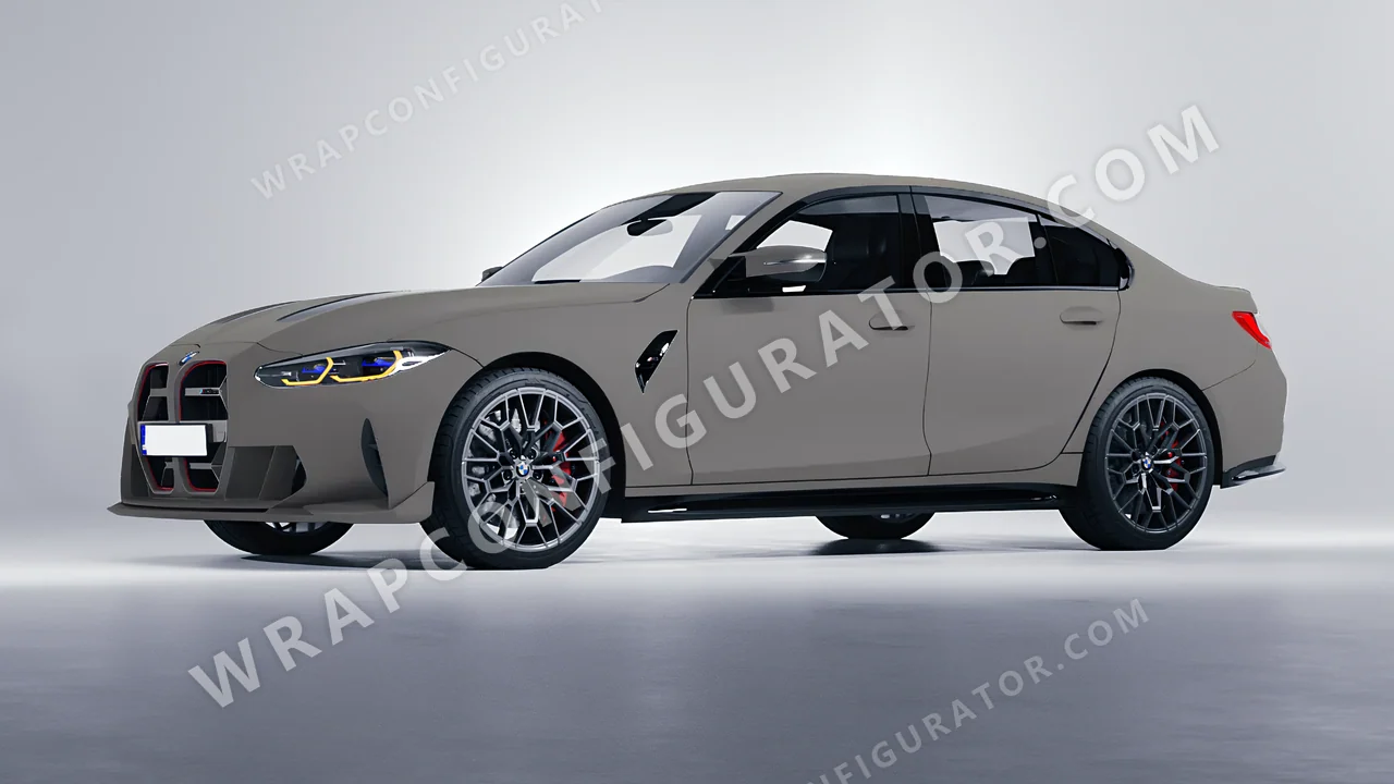 Grey BMW M3 CS 2023 wrapped in Colourshield PPF by HyperPro Shadow Gray SMF24-P
