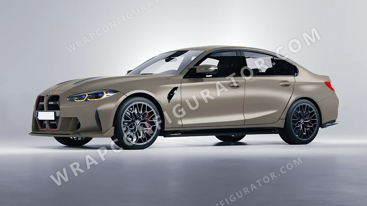 Grey BMW M3 CS 2023 wrapped in Colourshield PPF by HyperPro Shadow Gray SMF48-P
