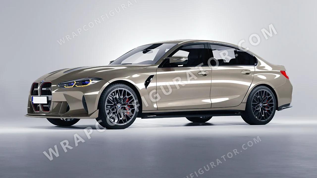 Grey BMW M3 CS 2023 wrapped in Colourshield PPF by HyperPro Shadow Silver GAF14-P